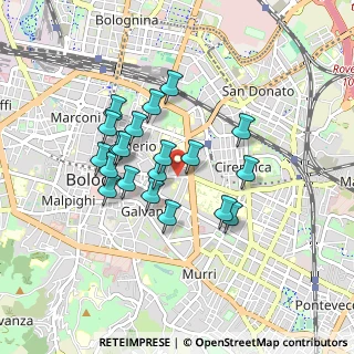 Mappa Via San Leonardo, 40126 Bologna BO, Italia (0.7445)