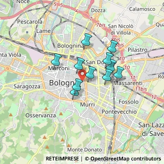 Mappa Via San Leonardo, 40126 Bologna BO, Italia (1.27)