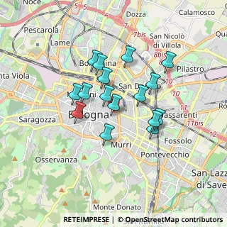 Mappa Via San Leonardo, 40126 Bologna BO, Italia (1.41313)