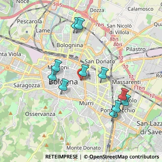 Mappa Via San Leonardo, 40126 Bologna BO, Italia (1.92818)