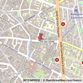 Mappa Via San Vitale, 57, 40125 Bologna, Bologna (Emilia Romagna)