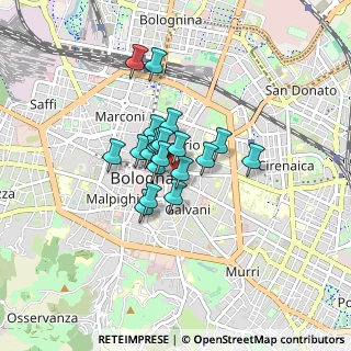 Mappa Via San Vitale, 40125 Bologna BO, Italia (0.524)