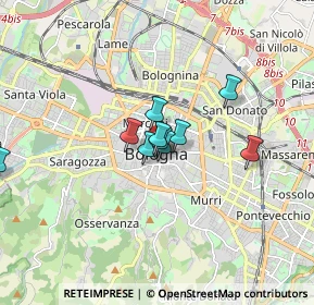 Mappa Piazza del Nettuno, 40124 Bologna BO, Italia (1.42455)