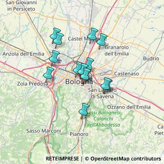Mappa 40125 Bologna BO, Italia (5.275)