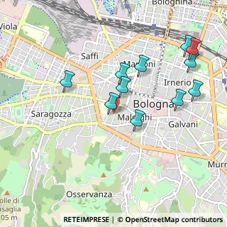 Mappa Via Santa Caterina, 40100 Bologna BO, Italia (1.01455)