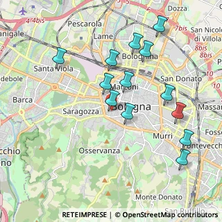 Mappa Via Santa Caterina, 40100 Bologna BO, Italia (2.00923)