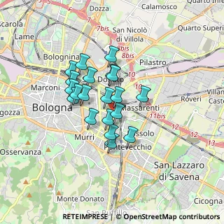 Mappa Via Manfredi Eustachio, 40138 Bologna BO, Italia (1.2735)