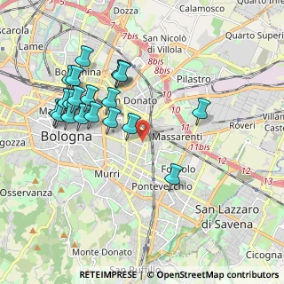 Mappa Via Manfredi Eustachio, 40138 Bologna BO, Italia (2.045)