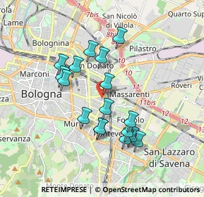 Mappa Via Vermiglia, 40138 Bologna BO, Italia (1.60647)