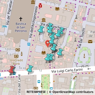 Mappa Galleria Cavour, 40124 Bologna BO, Italia (0.01875)