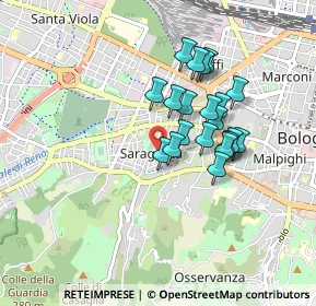 Mappa Via Antonio Zannoni, 40134 Bologna BO, Italia (0.7)