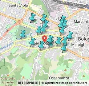 Mappa Via Antonio Zannoni, 40134 Bologna BO, Italia (0.7155)