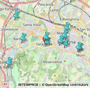 Mappa Via Antonio Zannoni, 40134 Bologna BO, Italia (2.20417)