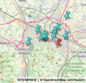 Mappa Via Antonio Zannoni, 40134 Bologna BO, Italia (2.29364)