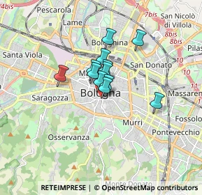Mappa Piazza Galvani, 40124 Bologna BO, Italia (0.9975)