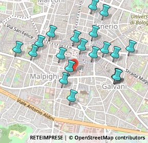 Mappa Piazza Galvani, 40124 Bologna BO, Italia (0.489)