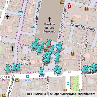Mappa Piazza Galvani, 40124 Bologna BO, Italia (0.04444)