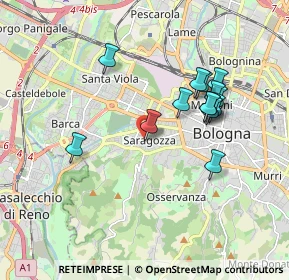 Mappa Via Duccio Galimberti, 40134 Bologna BO, Italia (1.70786)