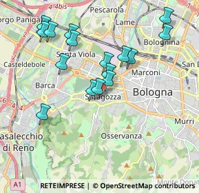 Mappa Via Duccio Galimberti, 40134 Bologna BO, Italia (1.90313)