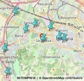 Mappa Via Duccio Galimberti, 40134 Bologna BO, Italia (2.60727)