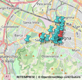 Mappa Via Duccio Galimberti, 40134 Bologna BO, Italia (1.434)