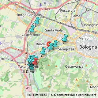 Mappa Via Gastone Sozzi, 40133 Bologna BO, Italia (1.84714)