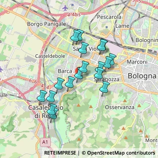 Mappa Via Gastone Sozzi, 40133 Bologna BO, Italia (1.59222)