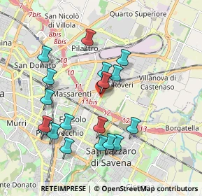 Mappa Via Tommaso Martelli, 40138 Bologna BO, Italia (1.86053)