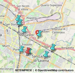 Mappa Via Tommaso Martelli, 40138 Bologna BO, Italia (2.08364)