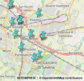 Mappa Via Tommaso Martelli, 40138 Bologna BO, Italia (2.46692)