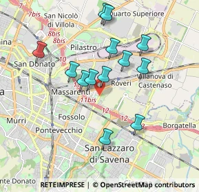 Mappa Via Tommaso Martelli, 40138 Bologna BO, Italia (1.71692)