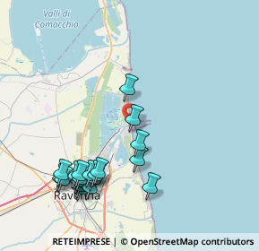 Mappa Via Molo Dalmazia, 48122 Marina di Ravenna RA, Italia (8.986)