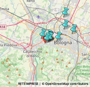 Mappa Via di Villa Pardo, 40134 Bologna BO, Italia (1.96455)