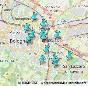 Mappa Via Giovanni Lorenzo Bernini, 40138 Bologna BO, Italia (1.51571)