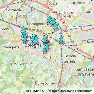 Mappa Policlinico Sant'Orsola-Malpighi, 40138 Bologna BO, Italia (1.46733)