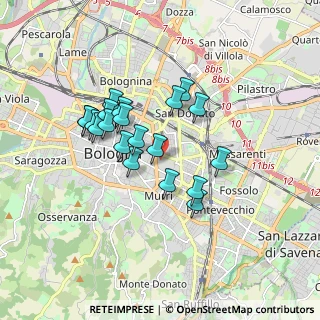 Mappa Policlinico Sant'Orsola-Malpighi, 40138 Bologna BO, Italia (1.4735)