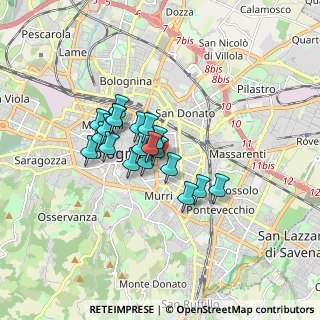 Mappa Policlinico Sant'Orsola-Malpighi, 40138 Bologna BO, Italia (1.1905)
