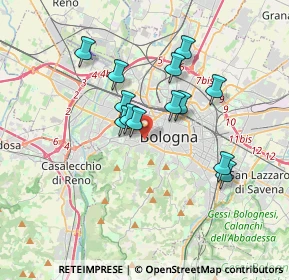 Mappa Via Guidotti Alessandro, 40134 Bologna BO, Italia (2.94769)