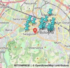 Mappa Via Guidotti Alessandro, 40134 Bologna BO, Italia (1.39533)