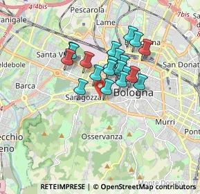 Mappa Via Alessandro Guidotti, 40134 Bologna BO, Italia (1.24)