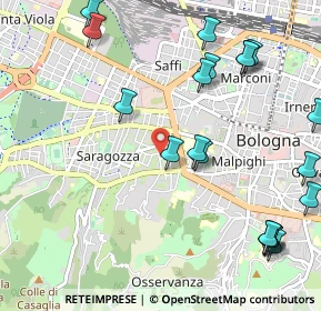 Mappa Via Alessandro Guidotti, 40134 Bologna BO, Italia (1.3555)