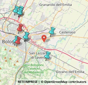 Mappa 40138 Castenaso BO, Italia (4.86091)
