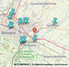 Mappa 40138 Castenaso BO, Italia (4.4375)