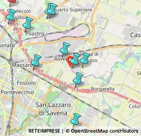 Mappa 40138 Castenaso BO, Italia (2.54667)