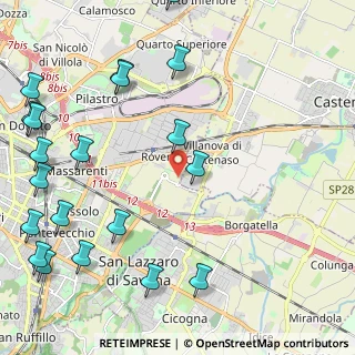 Mappa 40138 Castenaso BO, Italia (3.073)