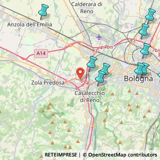 Mappa Asse Attrezzato Sud - Ovest, 40132 Bologna BO, Italia (6.30727)