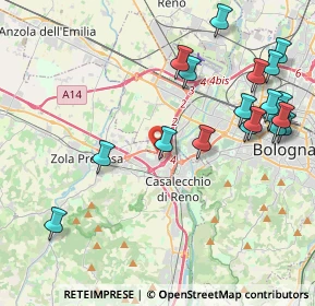 Mappa Asse Attrezzato Sud - Ovest, 40132 Bologna BO, Italia (4.92526)