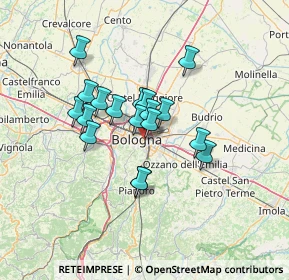 Mappa Via Massarenti Giuseppe, 40138 Bologna BO, Italia (10.25556)