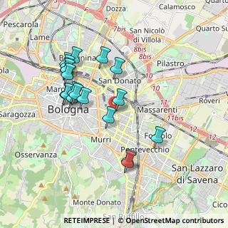 Mappa Via Massarenti Giuseppe, 40138 Bologna BO, Italia (1.82263)