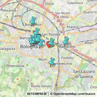 Mappa Via Massarenti Giuseppe, 40138 Bologna BO, Italia (1.37917)